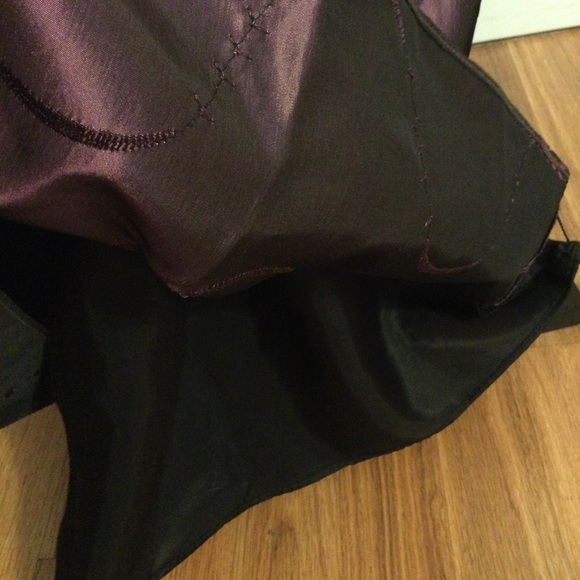 Ann Taylor LOFT Purple Embroidered With Sequins Maxi Skirt Size 14P - Picture 6 of 11